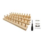 Hand Knitting Wooden Peg Loom Blanket Loom Weaving Frame for DIY Throw Blankets