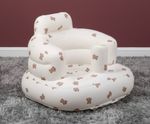 Inflatable Baby Chair with Air Pump - Cartoon Bear Pattern for 3-36 Months