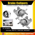 For Vauxhall Astra J Mk6 2009-2015 Front Left & Right Brake Caliper 300mm Discs