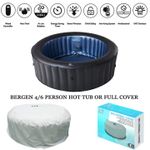 MSPA Inflatable  Hot Tub Overall Cover Portable Bubble Spa Bergen 4/6 Bather