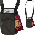 RFID Blocking Travel Body Wallet Passport Holder Neck Shoulder Document Bag Case