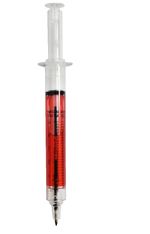 Novelty ‘Blood Red’ Syringe Pen – Funny Joke Pen for Doctors, Nurses Gift UK 1pc
