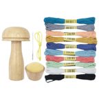 Darning Mushroom Wooden Darning Tool Compact Lightweight Sewing Kits