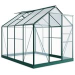 BillyOh  Metal Walk-in Polycarbonate Greenhouse Sliding Door Plastic Glazing