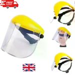 FULL FACE SHIELD CLEAR FLIP UP VISOR EYE PROTECTION MASK SAFETY WORK GUARD NEW