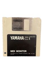 EXTREMELY RARE Vintage Yamaha C1 Music Computer MIDI Monitor Floppy Disk 1988