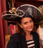 Maddox French Navy & Cream Fascinator Bnwots (867)