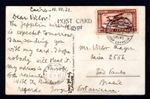 EGYPT 1931 GRAF ZEPPELIN POST CARD FRANKED S.G. #186 CAIRO 1/4/31 STOP OVER