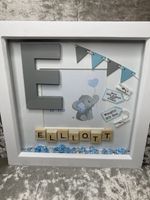 Personalised new baby box frame