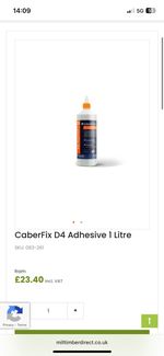 Egger D4 wood glue 12 for £55