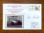 Steve Hislop Signed Stamp Cover Isle Of Man TT Senior Norton Joey Dunlop Ltd Ed.