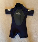Two Bare Feet kids Short-Sleeve  Wetsuit age 8-9  (Black/Grey)