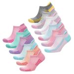 Ladies 6 Pack Cushioned Trainer Socks Cotton Rich Breathable Sports Ankle Socks