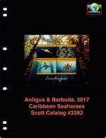 $21.00 Scott Value - 2017 ANTIGUA Sea Dragons s/s Caribbean Sea CV MNH NH UMM