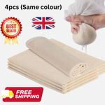 4PCS Cotton Cheese Cloth for Straining, Fine Reusable Muslin Cloths for Cooking