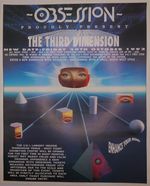 Rave Flyer-Obsession The Third Dimension -1992-Size A4 Plus -MINT ! - J-NO FOLDS