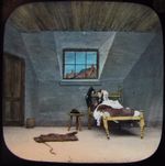 Glass Magic Lantern Slide MOTHERS LAST WORDS NO10 C1890 PHOTO VICTORIAN TALE