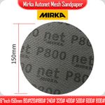 MIRKA 6" Autonet Mesh Dustless Sanding Discs Aluminum Oxide Sandpaper 50 Per Box