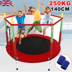 5FT Kid Trampoline With Safety Net Enclosure Children Outdoor Garden Fun Toy UK