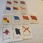Vintage 1930s Kensitas Silk Cigarette Issue British Empire Flags Job Lot X 13