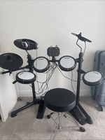 Donner DED-80 Electronic Drum Set 4 Quiet Mesh Pads 180 Sounds 15 Kits Beginner 