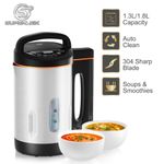 SUPEXLER 1.8L Digital Soup Smoothie Blender Maker Stainless Steel Jug 5 Settings