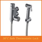 Thermostatic Toilet Douche Bidet Spray Kit for Muslim Shower Stainless Steel