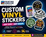 Custom Vinyl Stickers Any Size | Personalised Logo Business Decals UK