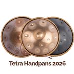 Tetra Handpan| NEW 10/12/14 notes| Tuned Quality Steel Drum Gift| 440 or 432|