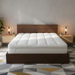 12.5cm Thick Mattress Topper Duck Feather & Down,Cotton Cover, Soft & Breathable