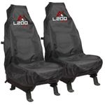 FITS MITSUBISHI L200 FRONT BLACK SEAT COVERS HEAVY DUTY WATERPROOF ALL YEARS