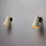 1940's Mid Century Vintage Wall Sconce Pair of Handmade Sputnik Modern Lights
