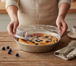 (Pack of 500) 7" Round Aluminum Foil Take-Out Pan with Clear Dome Lids UK