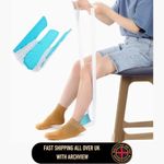Sock Aid Tool for Putting Socks Easy On Off Puller Helper for Elderly Disabled
