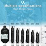 300Bar PCP Air Tank 0.22L-0.8L Carbon Fibre bottle 4500psi – 6 Size Options