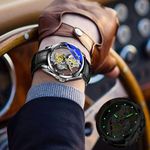 Men Watch Skeleton Automatic Quartz Watch Gold Skeleton Vintage Man Watch Mens W