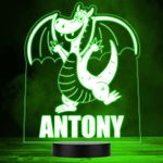 Happy Dancing Dragon Colour Changing Led Lamp Personalised Gift Night Light