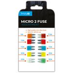 Assorted Micro 2 Fuses -  5 7.5 10 15 20 25 30 Amps Simply 10 pcs
