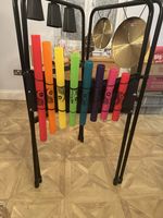 Percussion Plus Music Frame With Mixed Percussion Instruments Wak-a-tubes Etc