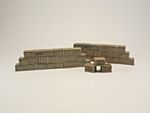 Britains Zulu War. Biscuit Box Wall Sections. #20050 (Part)