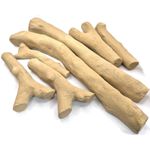 Large Ceramic Beige Gas Fire Logs Set of 7 Logs Suits Gas & Ethanol Fires