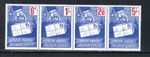 1971 Postal Strike Cinderella- London Parcel Delivery Service Strip Of 4 No Gum