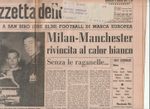 1958 EUROPEAN CUP SEMI FINAL AC MILAN v MANCHESTER UNITED