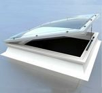 Mardome Flat Roof Dome Rooflight - Opening Dome for Flat Roofs - Free Pole Inc