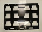 Black, Steel Wall Packout mounting plate, Organizer Box Holder 4 Milwaukee box.