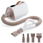 High Velocity Pet Grooming Dryer Dog Cat Hair Blower Adjustable Temperature