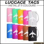 Luggage Tags Metal | ID Label Suitcase Bag Holiday Travel Plane Design Aluminium