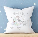 Cushion for New Baby Gift Birth Announcement Christening Gift Keepsake Gift