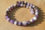 Dogtooth Amethyst Chunky 10mm Round Gemstone Beads, 13" Strand Approx