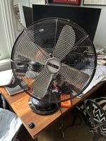 Retro Vintage Cinni Fan 40cm Diameter Black - Good Condition